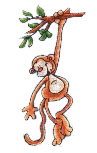 cartoon -мульт-обезьянка - Animovaný GIF zadarmo