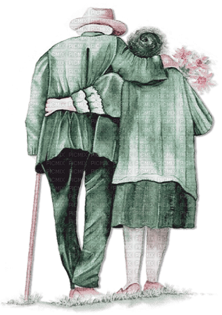soave couple autumn old vintage man woman - 無料png