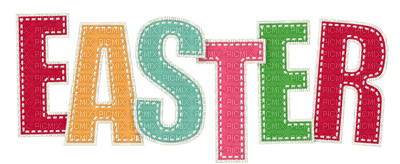 Kaz_Creations Deco Easter Text Logo Easter - zdarma png
