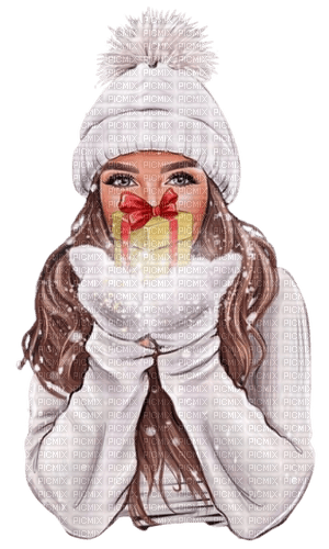 Woman Gift Winter Christmas - Bogusia - 免费PNG