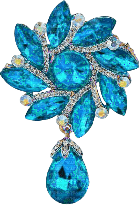 Brooch Light Blue - By StormGalaxy05 - Free PNG