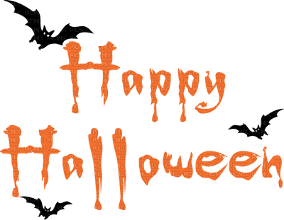 Kaz_Creations Logo Text Happy Halloween - bezmaksas png