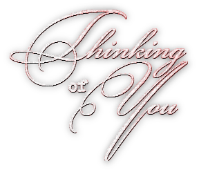 soave text thinking of you pink - gratis png