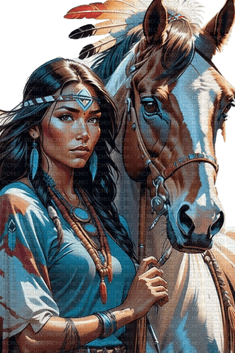 loly33 indienne cheval - gratis png