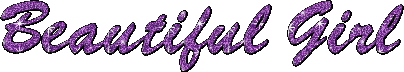 beautiful girl purple glitter text - GIF animé gratuit