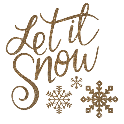 text winter hiver gold - Free PNG