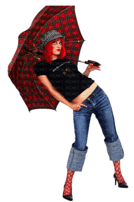 femme avec parapluie.Cheyenne63 - png gratis