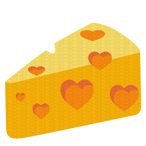 Emoji Kitchen heart hearts love cheese - bezmaksas png