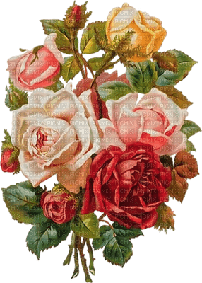 Kaz_Creations Victorian Flowers - png gratuito