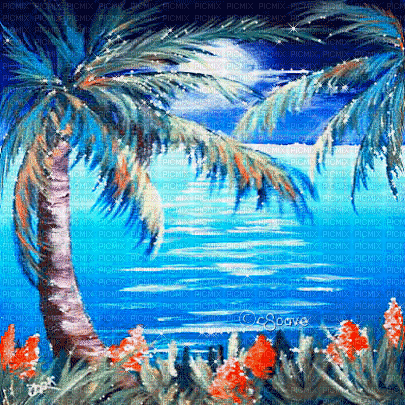 soave background animated summer tropical - Besplatni animirani GIF