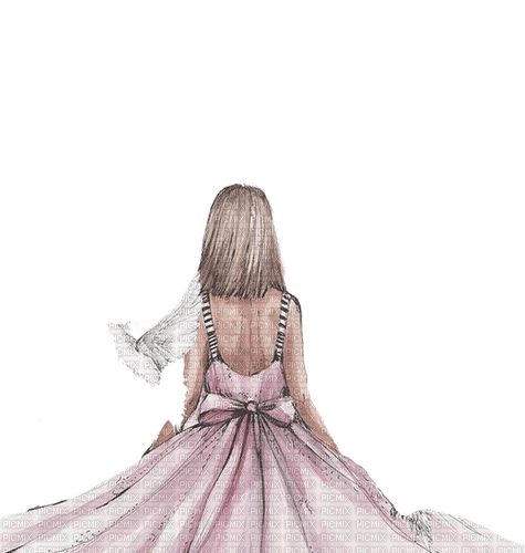 dolceluna woman pink fashion dove bird - besplatni png