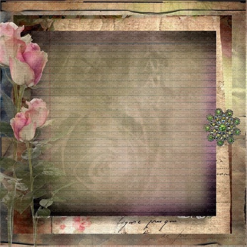 Background Beige Pink Green Rose - Bogusia - png gratuito