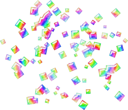 Glitter.Squares.Rainbow - zdarma png