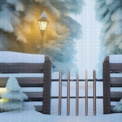 Snowy Fence - PNG gratuit