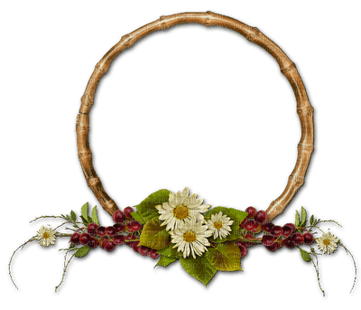 frame-round-flower - 免费PNG