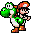 Yoshi Mario - Бесплатный анимированный гифка