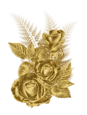 flowers gold bp - Free PNG