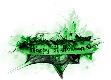 soave  text halloween candle deco - png grátis