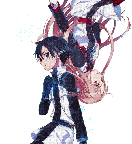 Kirito And Asuna Kirito Asuna Yuuki Kazuto Kirigaya Anime Manga Sao Sword Art