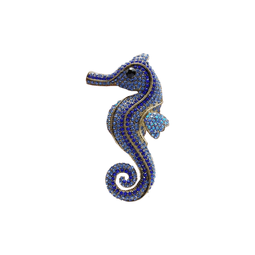 kikkapink deco scrap blue seahorse - png gratis