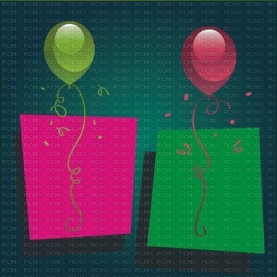 image encre couleur texture anniversaire ballons edited by me - gratis png