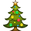 Christmas tree emoji - png ฟรี