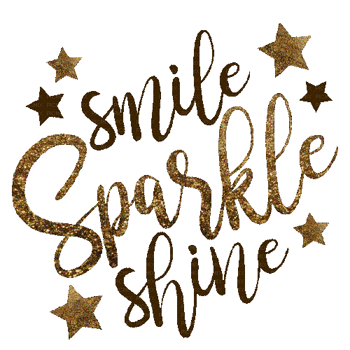 smile sparkle shine glitter text - Darmowy animowany GIF