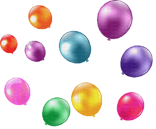 Ballons - Безплатен анимиран GIF