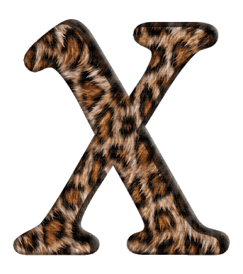 Lettre X. Leopard - zdarma png