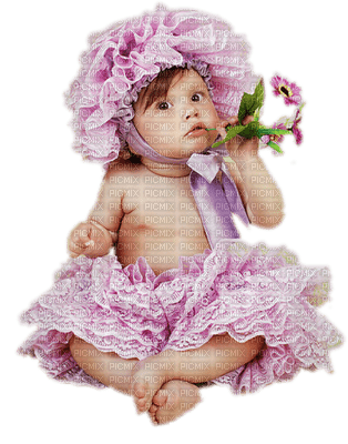 Kaz_Creations Baby 👶 Enfant Child Girl Flowers - png gratis