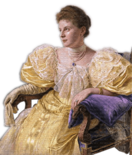Rena yellow gelb Woman Frau Vintage Porträt - zadarmo png