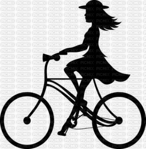 dziewczyna i rower - png gratuito