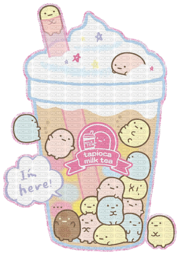 tapioca milk tea - 免费动画 GIF