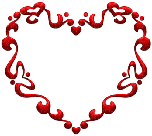 Hearts.Frame.Red - zdarma png