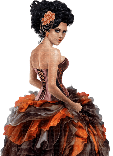 Woman in dress. Ball gown. Leila - png grátis