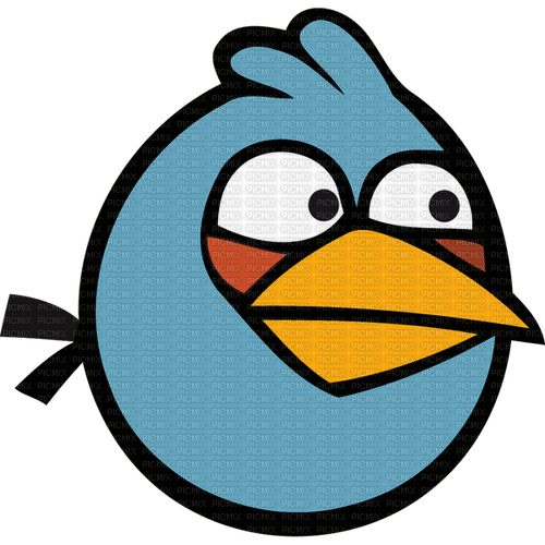 blue angry bird - ingyenes png
