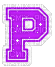 Kaz_Creations Animated Alphabet Purple P - GIF animado gratis