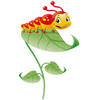 Kaz_Creations Cute Cartoon Caterpillar - ilmainen png