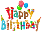 Kaz_Creations Deco Birthday Text Happy Birthday - png gratuito