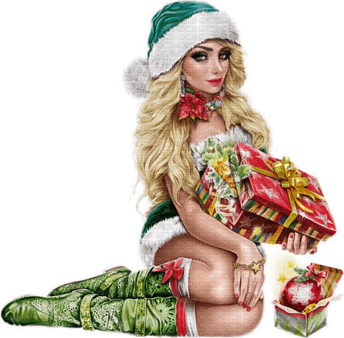 christmas woman by nataliplus - png grátis