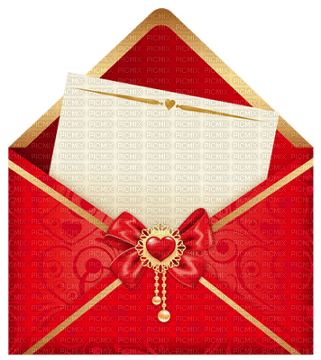 Kaz_Creations Valentine Deco Love Hearts Letter Envelope - besplatni png