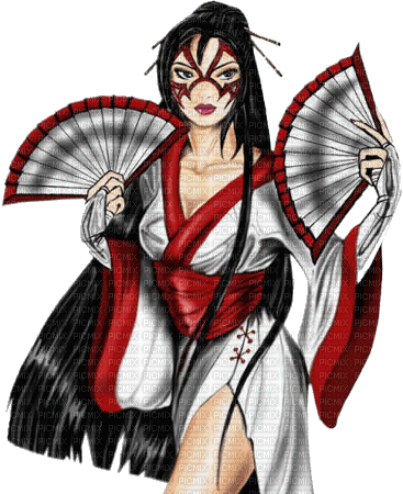 loly33 Geisha  guerrière - zdarma png