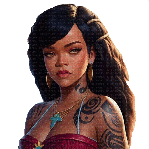 Rihanna - GIF animado grátis