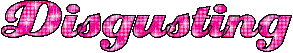 Disgusting pink glitter text - Gratis animeret GIF