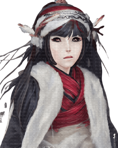 kikkapink anime geisha girl woman manga - безплатен png