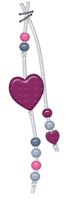 Kaz_Creations Deco Heart Hanging Dangly Things Colours - Free PNG