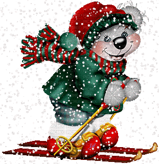 christmas noel teddy bear gif - Бесплатный анимированный гифка