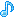blue pixel music note - Animovaný GIF zadarmo