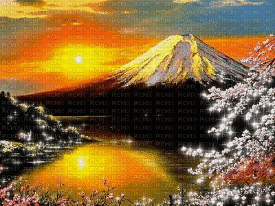 Japanese background bp - GIF animado gratis