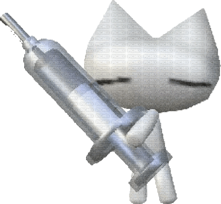 syringe cat - Bezmaksas animēts GIF